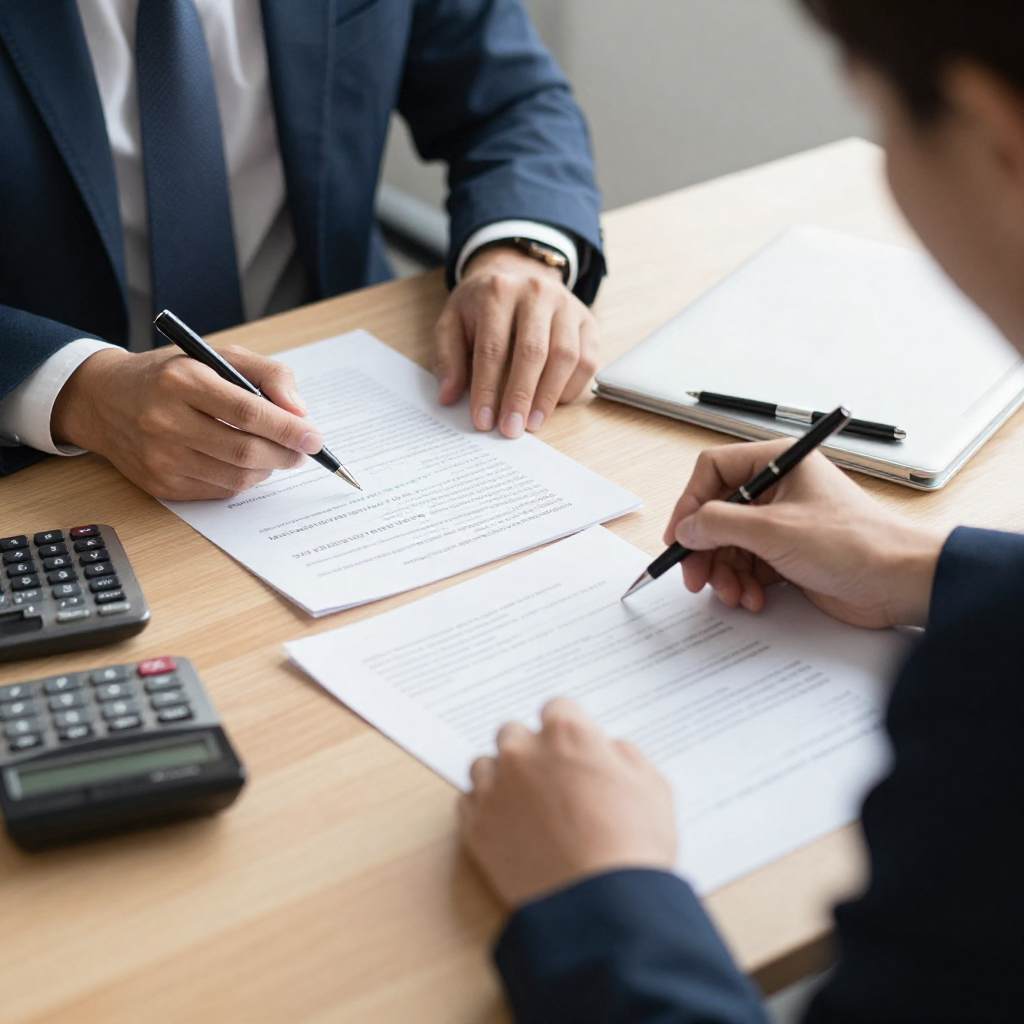 Tax consulting professionals advising clients on financial planning and tax compliance