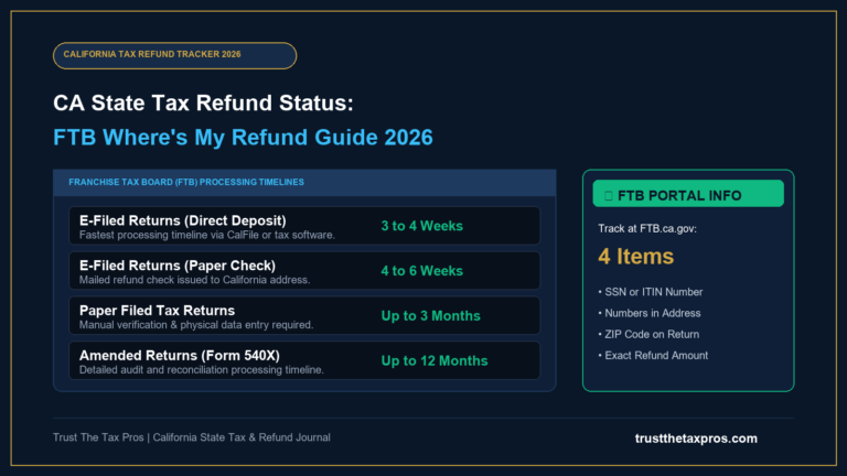 CA State Tax Refund Status: FTB Where’s My Refund Guide 2026