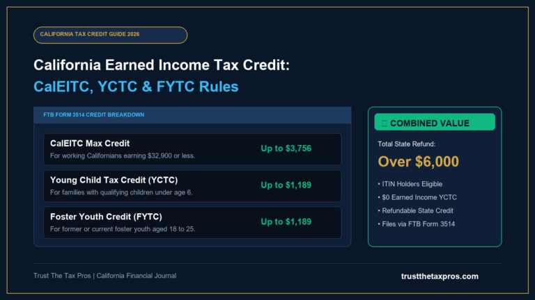 California Earned Income Tax Credit: CalEITC & YCTC Guide 2026