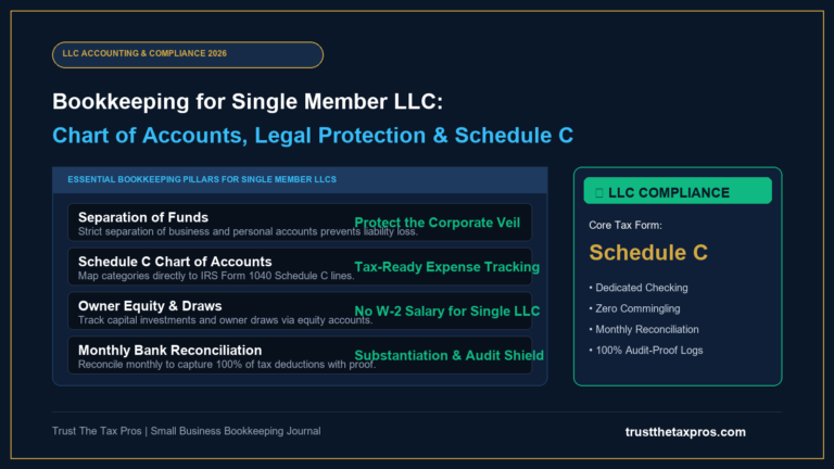 Bookkeeping for Single Member LLC: Complete Guide 2026