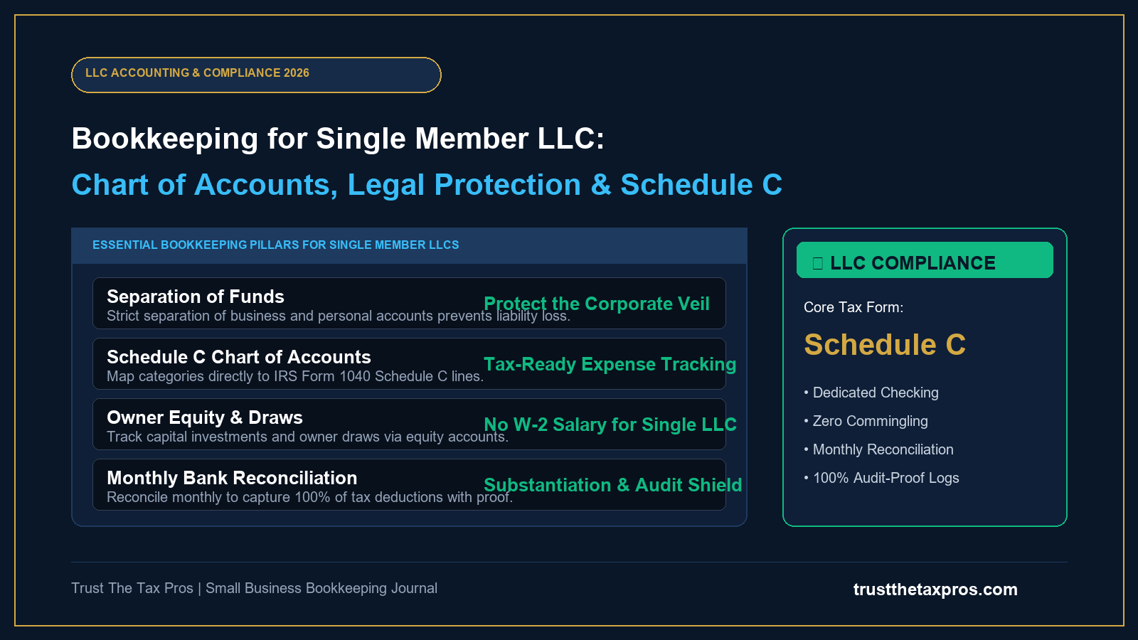 Bookkeeping for Single Member LLC: Complete Guide 2026