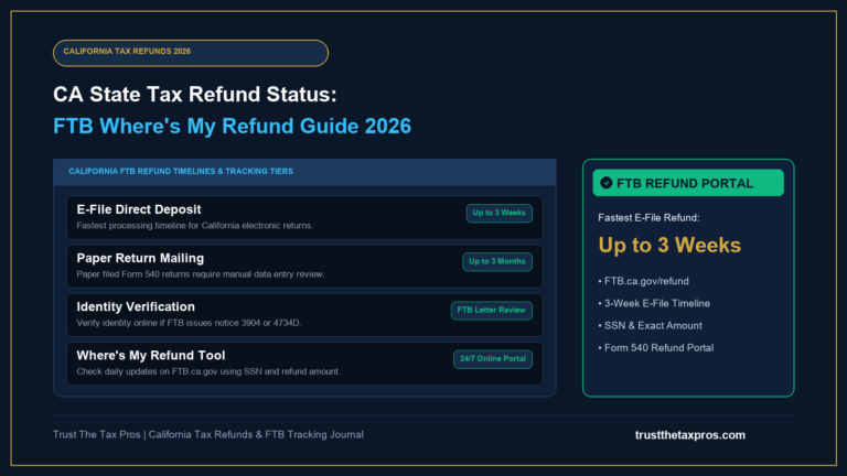 CA State Tax Refund Status: FTB Where’s My Refund Guide 2026