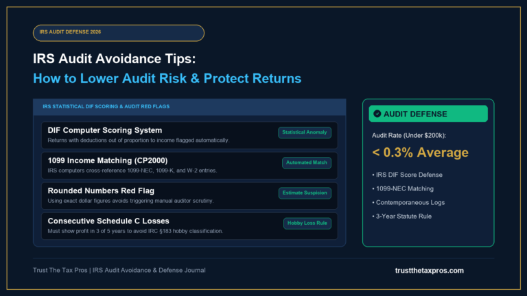 IRS Audit Avoidance Tips: How to Lower Audit Risk