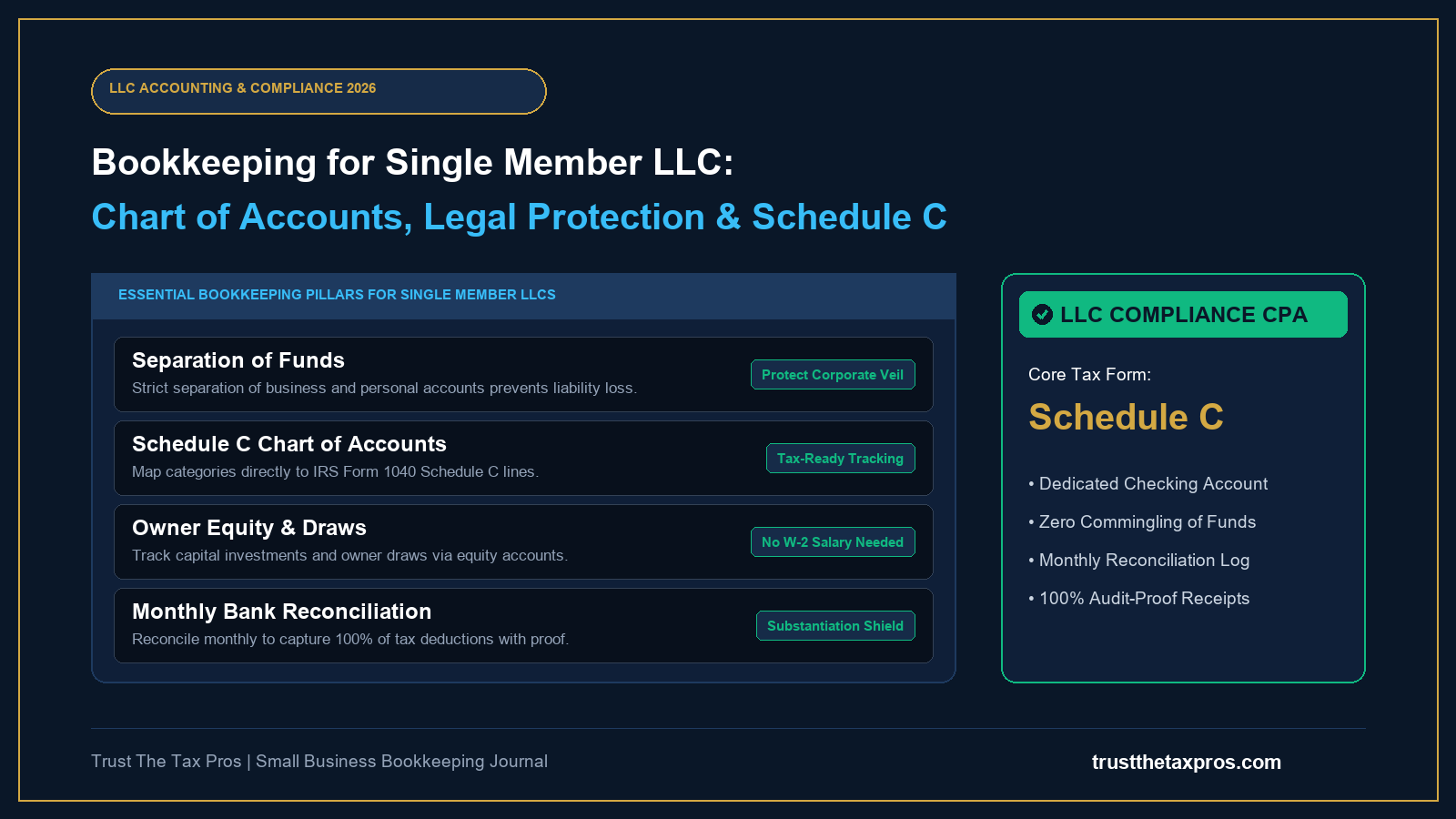 Bookkeeping for Single Member LLC: Complete Guide 2026