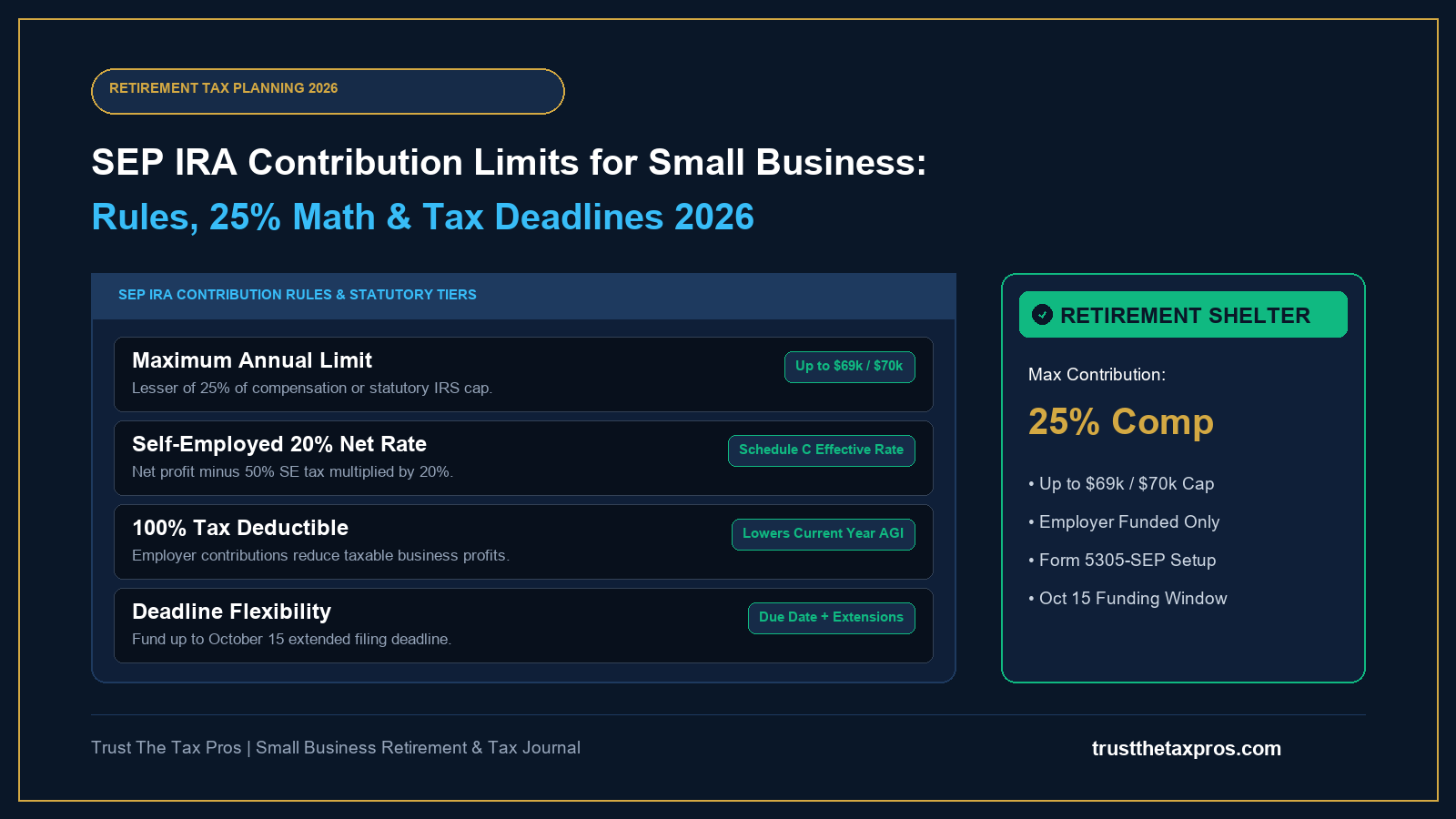 SEP IRA Contribution Limits for Small Business: 2026 Guide
