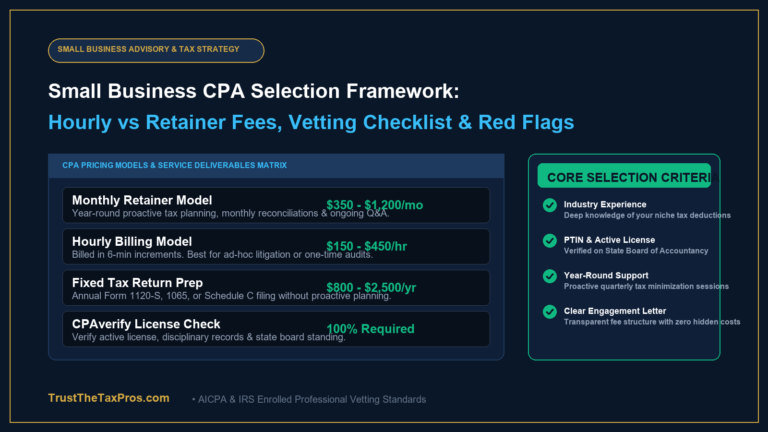 Small Business CPA Near Me: Hiring Guide, Fees & Red Flags