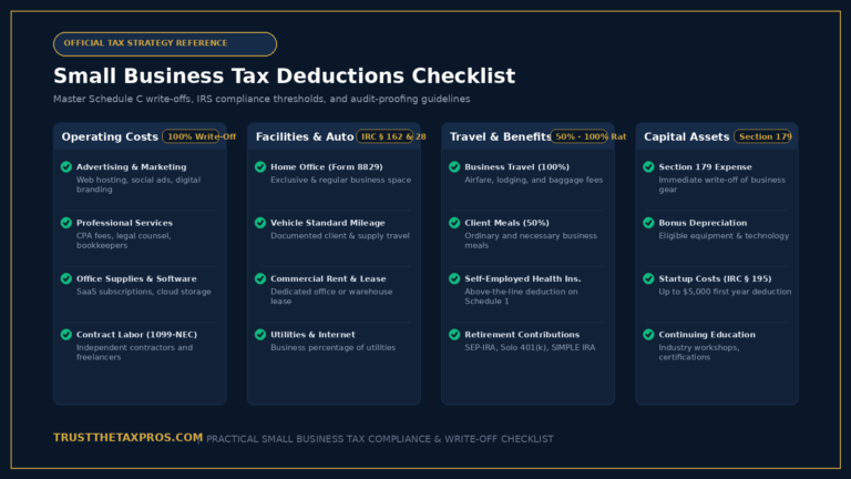 Small Business Tax Deductions Checklist: Complete PDF Guide